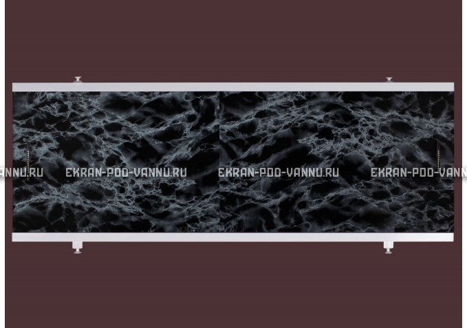 Экран EUROPLEX Универсал черный мрамор – купить по цене 6250 руб. в интернет-магазине в городе Тула картинка 1