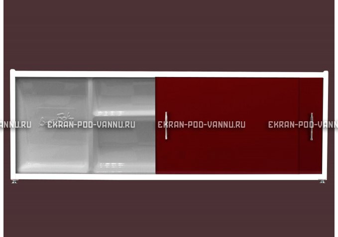 Экран с полочкой - Бордо – купить по цене 6880 руб. в интернет-магазине в городе Тула картинка 1