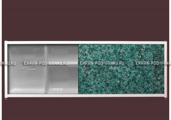 Экран с полкой - Малахит – купить по цене 6280 руб. в интернет-магазине в городе Тула картинка 1