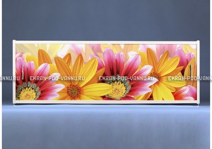 Раздвижной ФОТО экран - Flowers – купить по цене 8500 руб. в интернет-магазине в городе Тула картинка 1