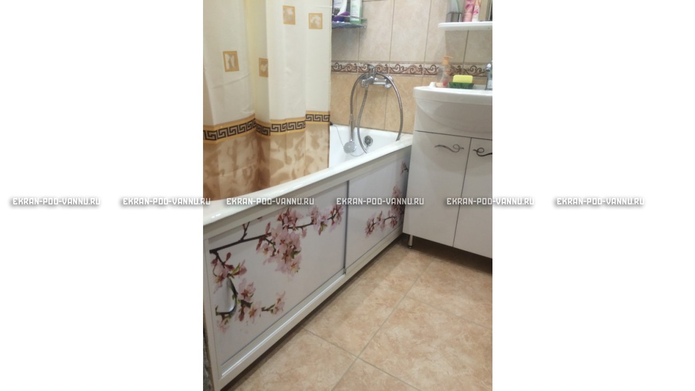 Раздвижной ФОТО экран - Белая акация – купить по цене 8500 руб. в интернет-магазине в городе Тула картинка 8