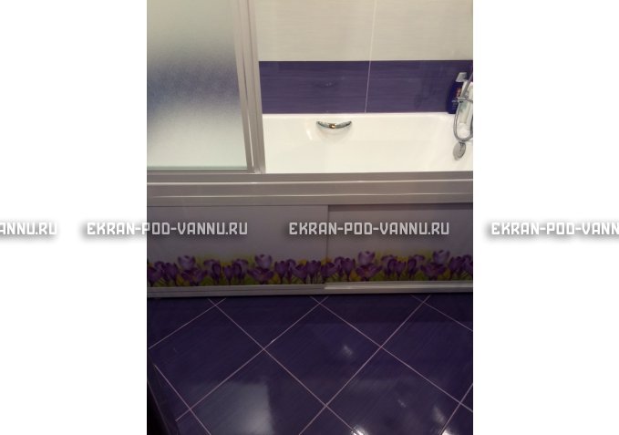 Экран на роликах EUROPLEX  Ирисы – купить по цене 12400 руб. в интернет-магазине в городе Тула картинка 4