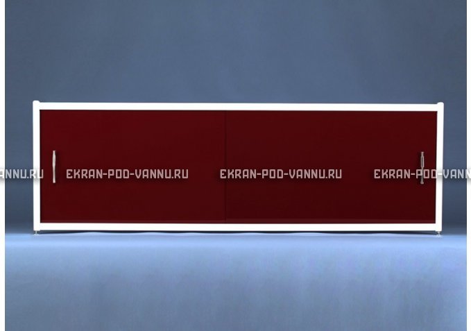 Раздвижной экран EUROPLEX Комфорт бордовый – купить по цене 7150 руб. в интернет-магазине в городе Тула картинка 1