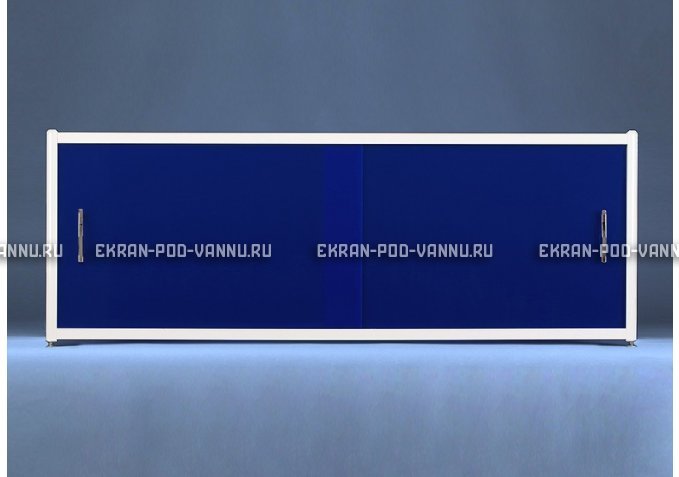 Раздвижной экран EUROPLEX Комфорт синий – купить по цене 6750 руб. в интернет-магазине в городе Тула картинка 1