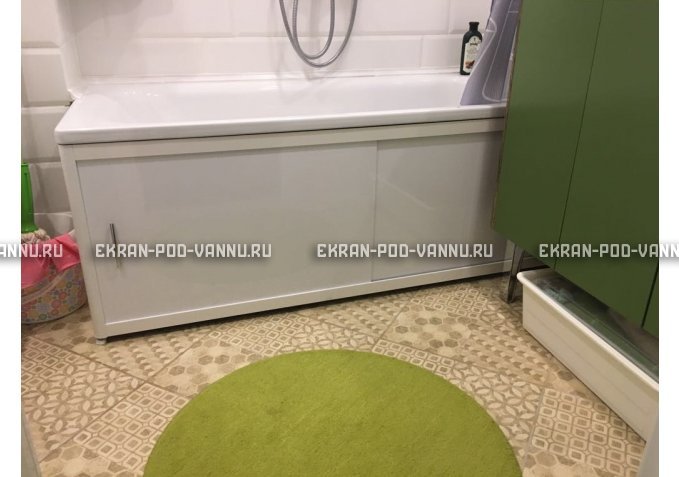 Раздвижной экран EUROPLEX Комфорт белый – купить по цене 6400 руб. в интернет-магазине в городе Тула картинка 1