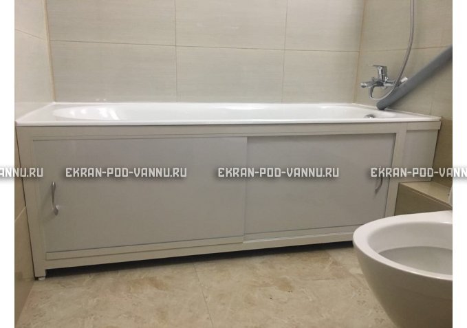 Экран  EUROPLEX Роликс белый с вставкой – купить по цене 10400 руб. в интернет-магазине в городе Тула картинка 4