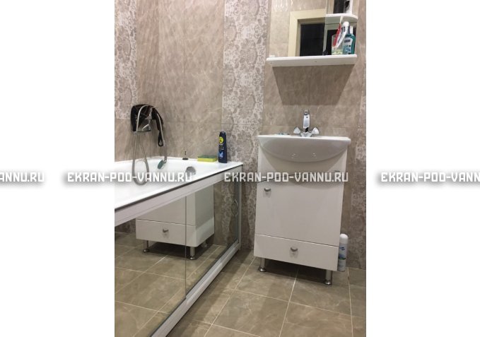 Раздвижной экран EUROPLEX Роликс Зеркальный – купить по цене 9700 руб. в интернет-магазине в городе Тула картинка 5