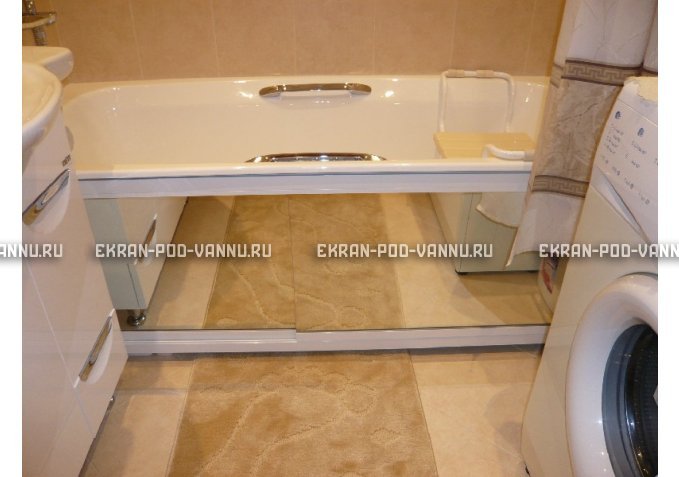 Раздвижной экран EUROPLEX Роликс Зеркальный – купить по цене 9700 руб. в интернет-магазине в городе Тула картинка 3