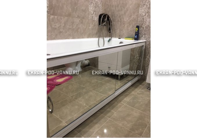 Раздвижной экран EUROPLEX Роликс Зеркальный – купить по цене 9700 руб. в интернет-магазине в городе Тула картинка 9