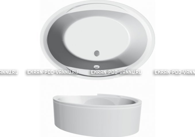Акриловая ванна Vayer Opal 180x120 – купить по цене 33850 руб. в интернет-магазине в городе Тула картинка 3