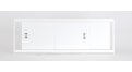 Экран из МДФ EMMY Монро 170 белый в алюминиевой раме – купить по цене 5800 руб. в интернет-магазине в городе Тула картинка 53