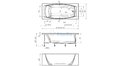 Отрезная ванна 1MarKa Pragmatika 173-155х75 см  – купить по цене 15450 руб. в интернет-магазине в городе Тула картинка 25