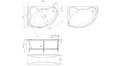 Акриловая ванна 1MarKa Catania 160x100 – купить по цене 17650 руб. в интернет-магазине в городе Тула картинка 13